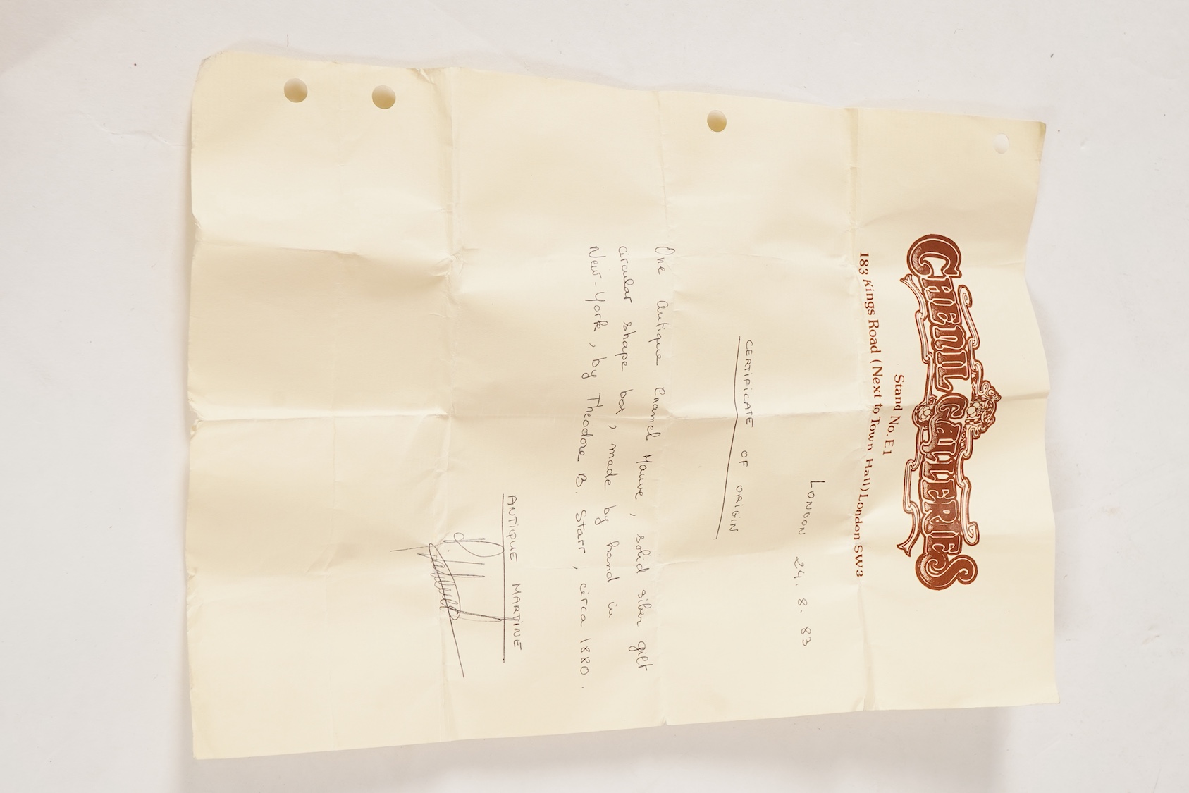 A late 19th/early 20th century North American sterling and mauve guilloche enamel circular box and cover, by Theodore B. Starr Inc, New York